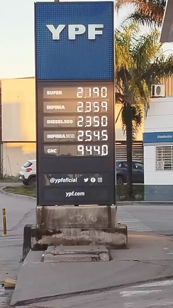 Precios YPF - Lunes 11 de mayo de 2026