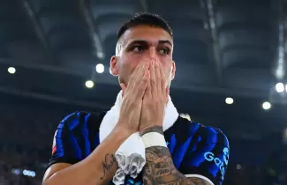 Lautaro Martinez emocionado