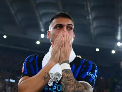Lautaro Martinez emocionado