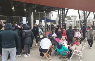 largas filas para el operativo oftalmol�gico gratuito