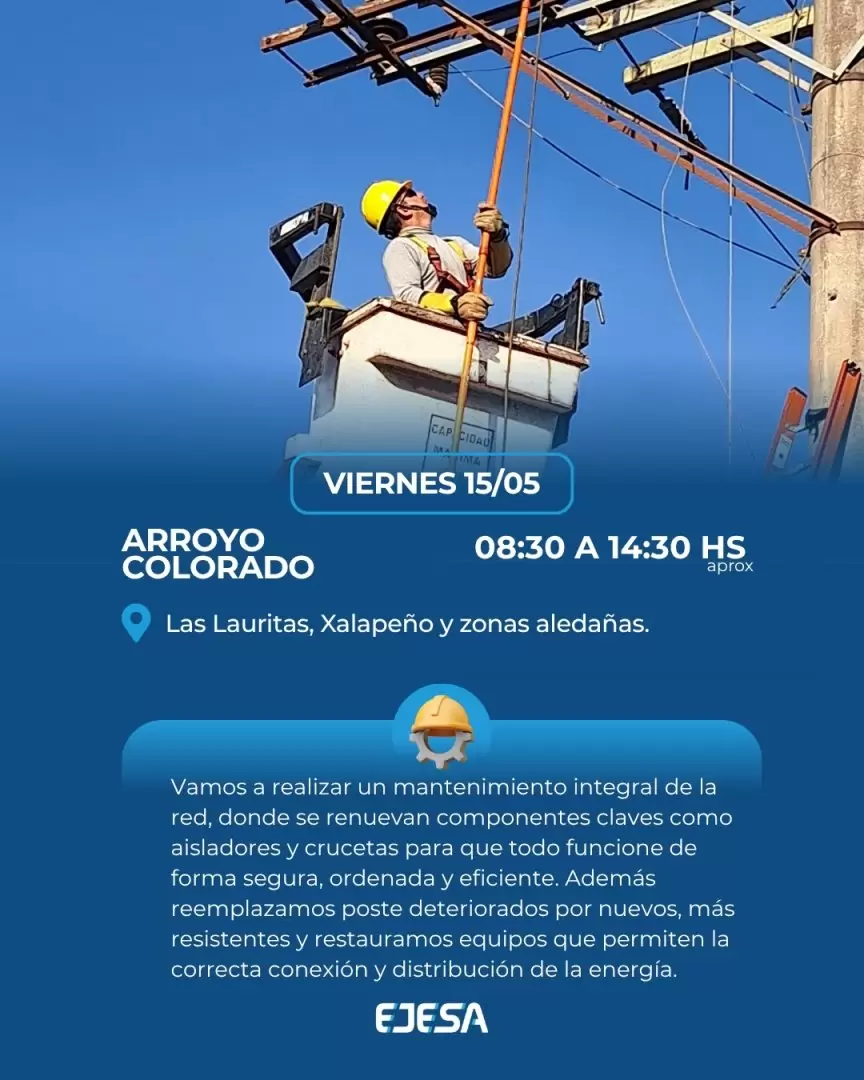 mejoras programadas arroyo colorado
