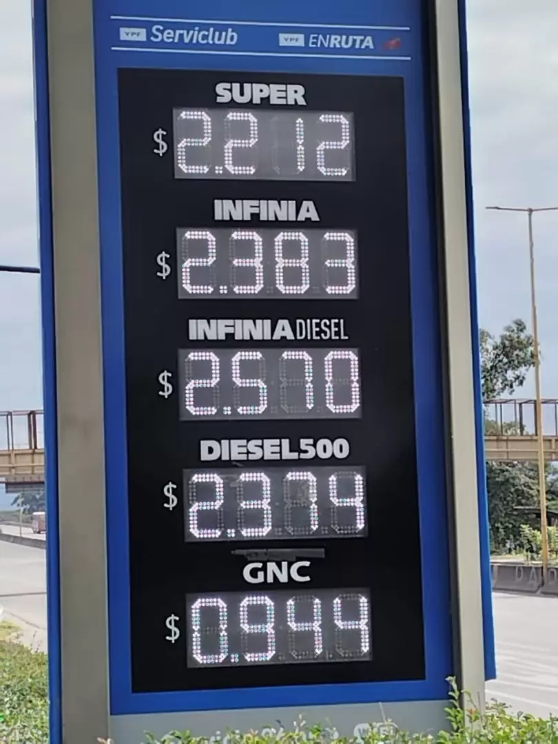 nuevos precios en YPF se aplican desde este jueves 14 de mayo