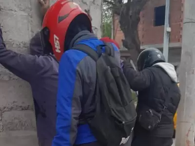 delincuentes detenidos en barrio Mariano Moreno