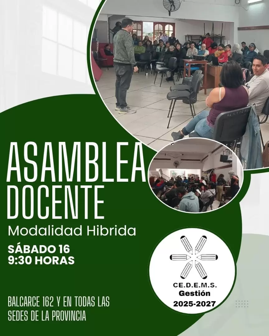 Convocatoria a asamblea docentes