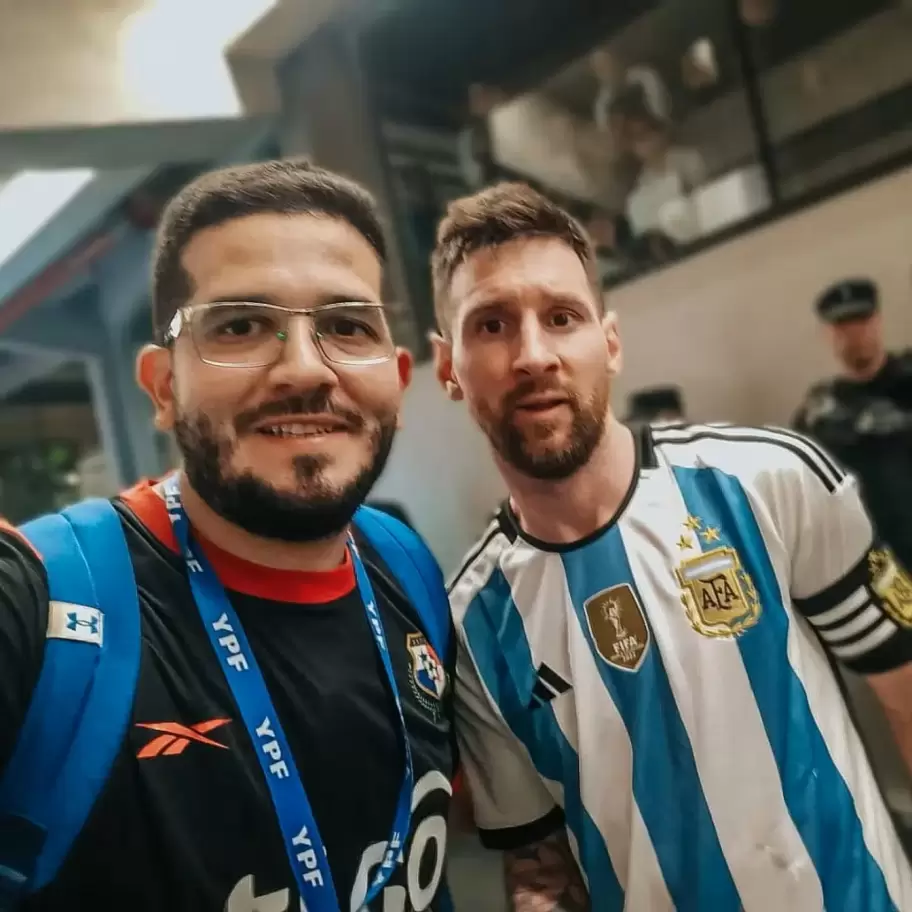 Junto a Lionel Messi
