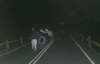 Caballos en la ruta provincial 56