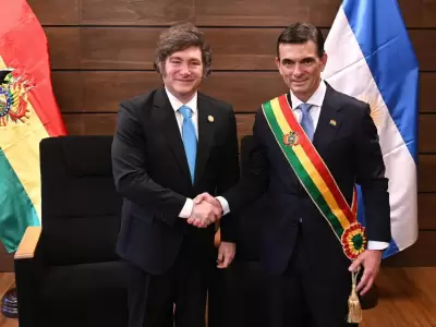 Javier Milei con Rodrigo Paz