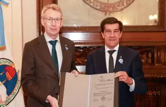 Sadir recibi� al embajador del Reino de Suecia en la Argentina