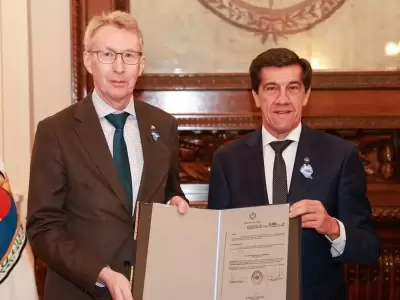 Sadir recibi� al embajador del Reino de Suecia en la Argentina