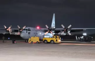 La Argentina envi� un H�rcules con ayuda humanitaria para Bolivia