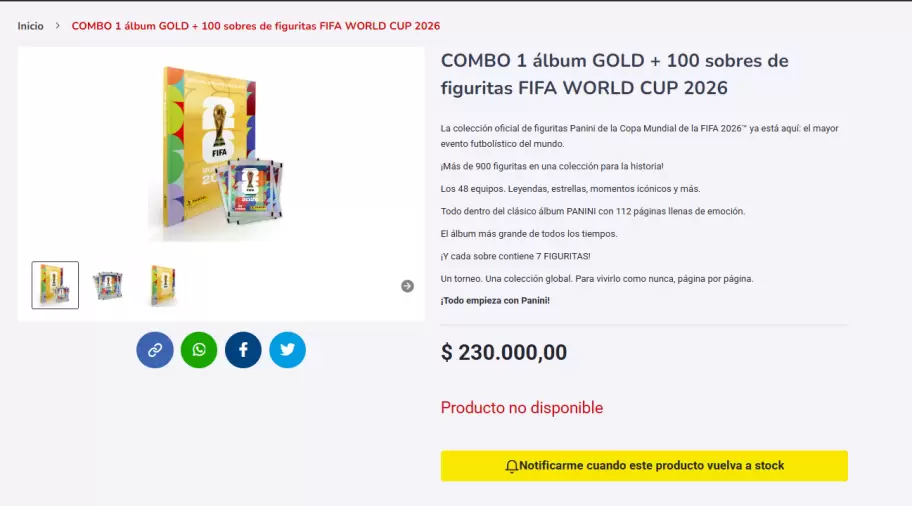 album dorado mundial