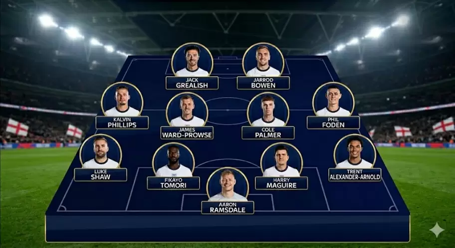 El equipo de "no convocados" de Inglaterra plagado de estrellas