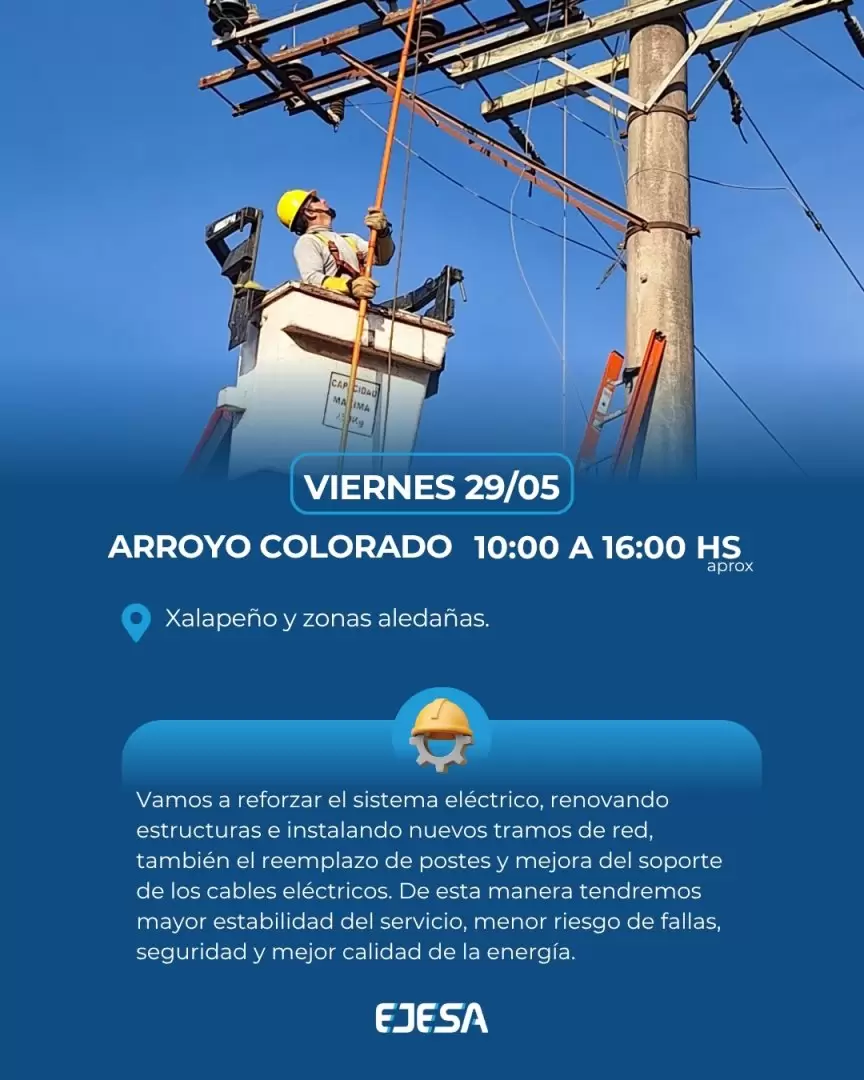 corte energía 29 de mayo