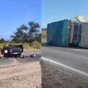 Una camioneta chocó contra un camión en Ruta Nacional 34: cuatro personas resultaron heridas