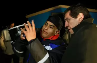 sadir visito el observatorio astronomico de olaroz 1