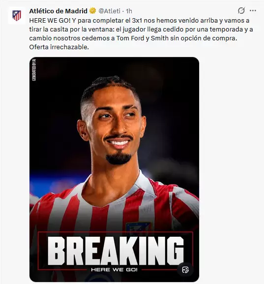 Por Rafinha ofrecieron un canje por jugadores "imaginarios"