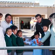Sadir inaugur� la Escuela Primaria N� 211 "Gendarmer�a Nacional" en Olaroz Chico