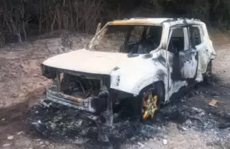 camioneta incendiada Pozo Cavado