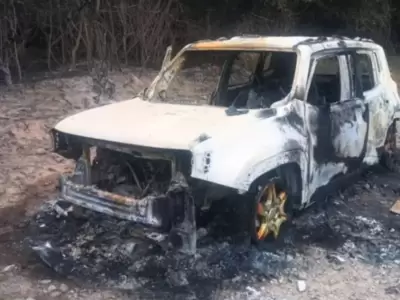 camioneta incendiada Pozo Cavado