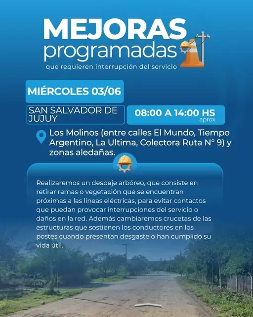 Mejoras programadas de Ejesa