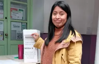 Erica Cari, secretaria general de ADIUNJu