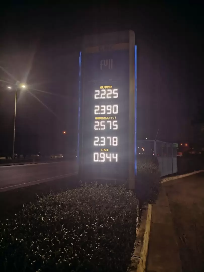 Aumento en los precios de los combustibles