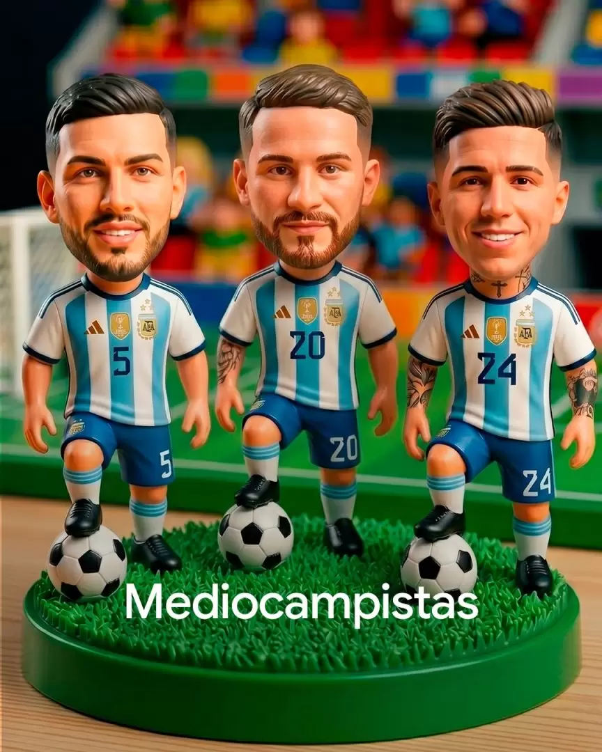 Leandro Paredes, Alexis Mac Allister y Enzo Fern�ndez