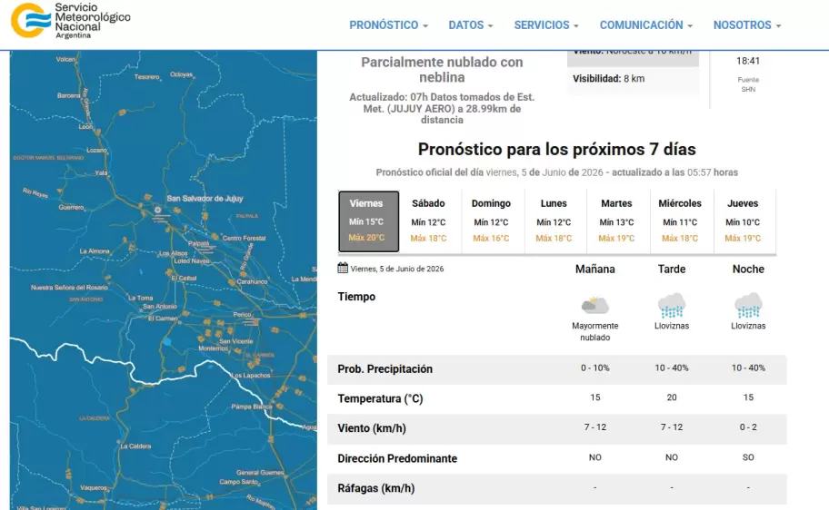 Pron�stico extendido