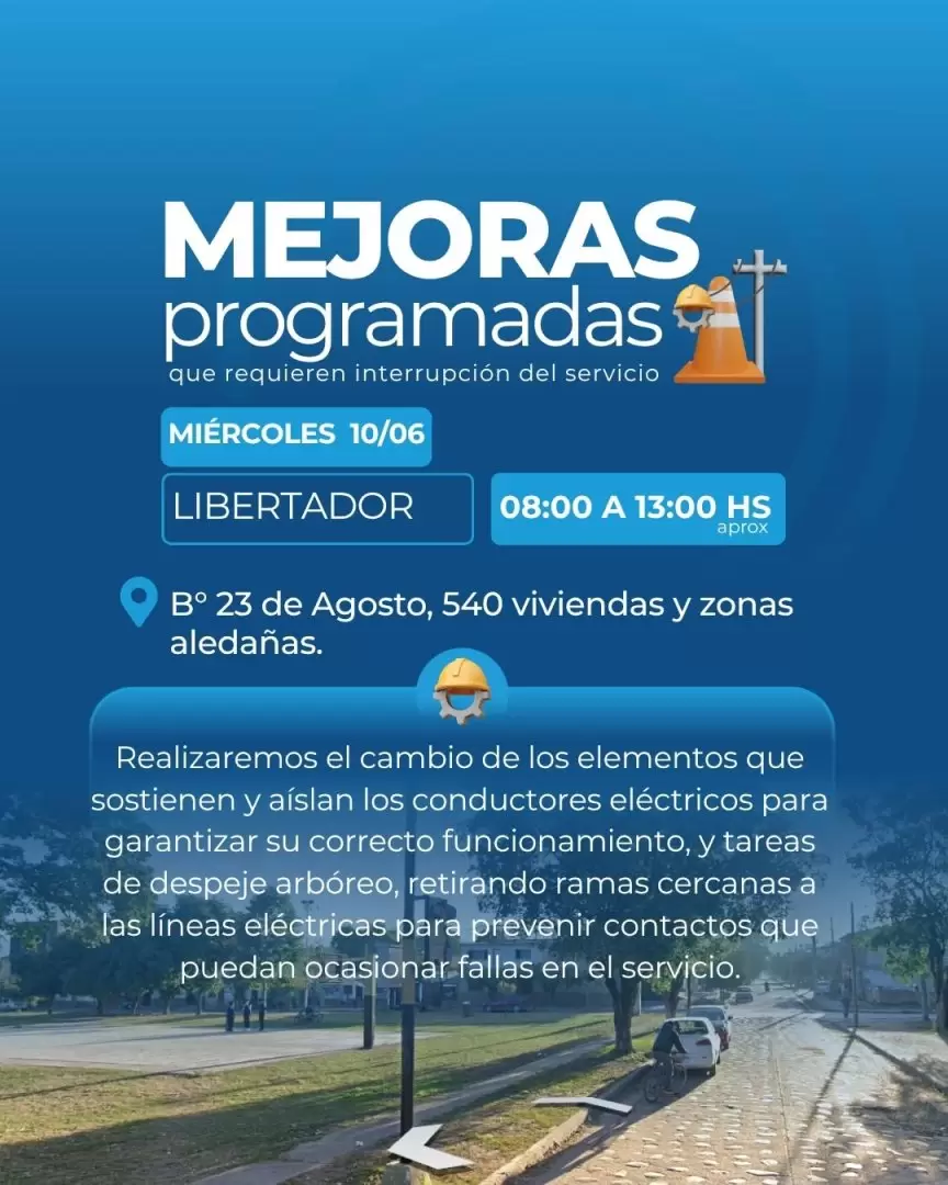 corte de energía libertador