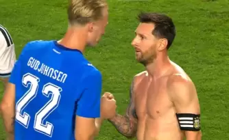 El emotivo reencuentro de Messi con el hijo de un excompa�ero del Bar�a: "�Te acord�s qui�n soy?"