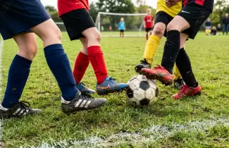 futbol infantil ilustrativa
