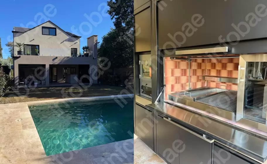 La parrilla que se mandó a hacer el funcionario a su casa del country