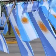 banderas de la selecci�n Argentina