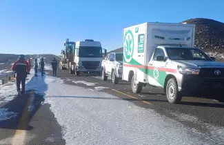 Paso de Jama con nieve