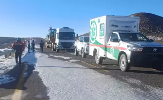 Paso de Jama con nieve
