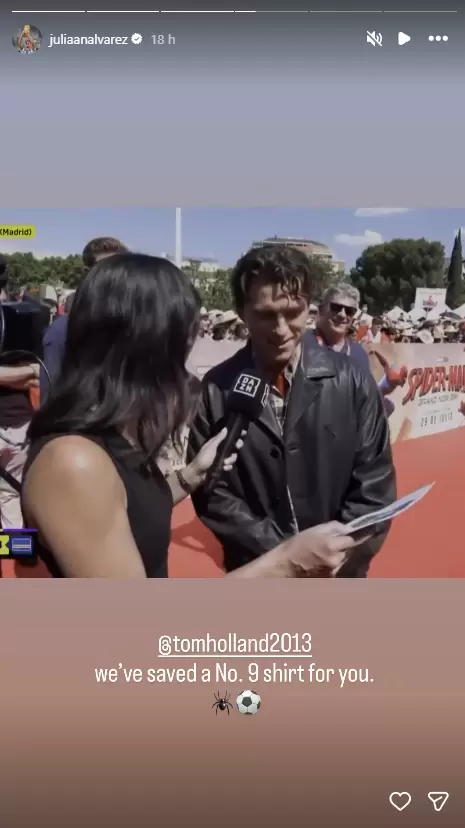 tom holland julian alvarez
