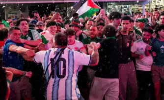 incidentes entre hinchas de Argentina y Argelia antes del partido por el Mundial