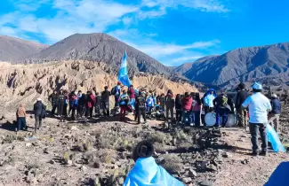 Estudiantes de hornillos vivieron una jornada de trekking en las alturas