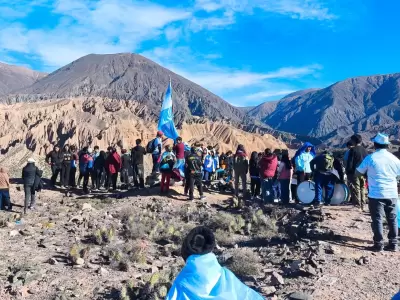 Estudiantes de hornillos vivieron una jornada de trekking en las alturas
