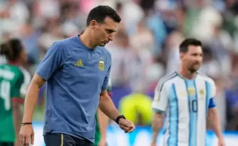 Lionel Scaloni tras el triunfo frente a Argelia en el inicio del Mundial para Argentina