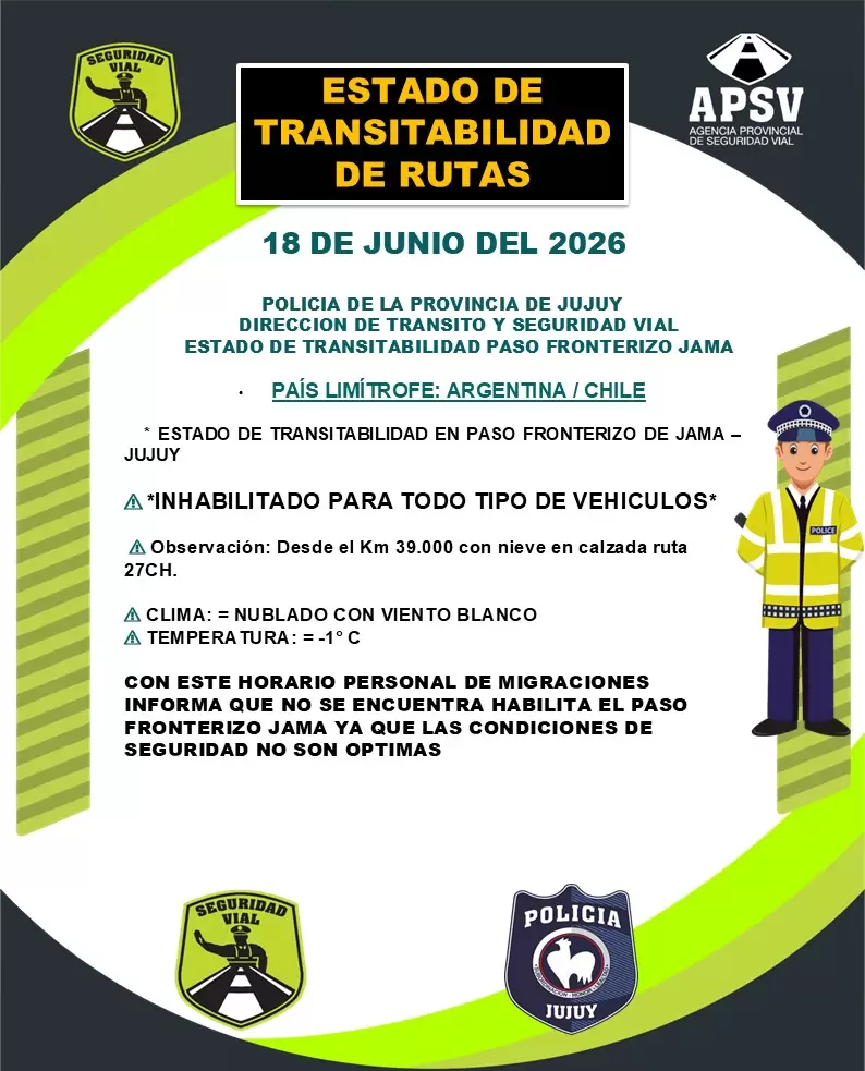 Comunicado de Seguridad Vial