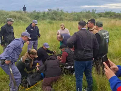 Un dron permiti� encontrar con vida a un joven que hab�a desaparecido hace 19 d�as en el monte chaque�o