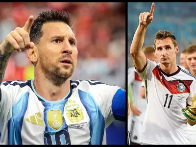 Klose felicit� a Messi por romper su r�cord