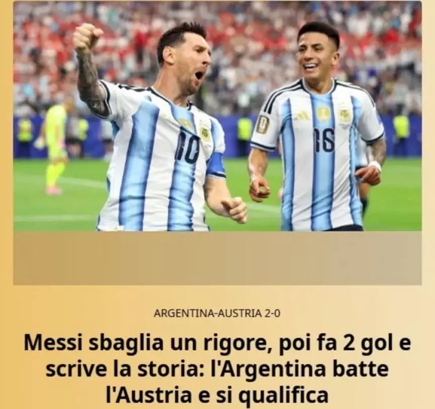 Messi en italiano