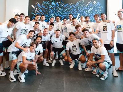 regalo de los jugadores para messi
