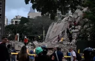 Da�os materiales registrados en Caracas por el sismo