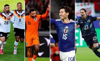 Partidos de los grupos D, E y F