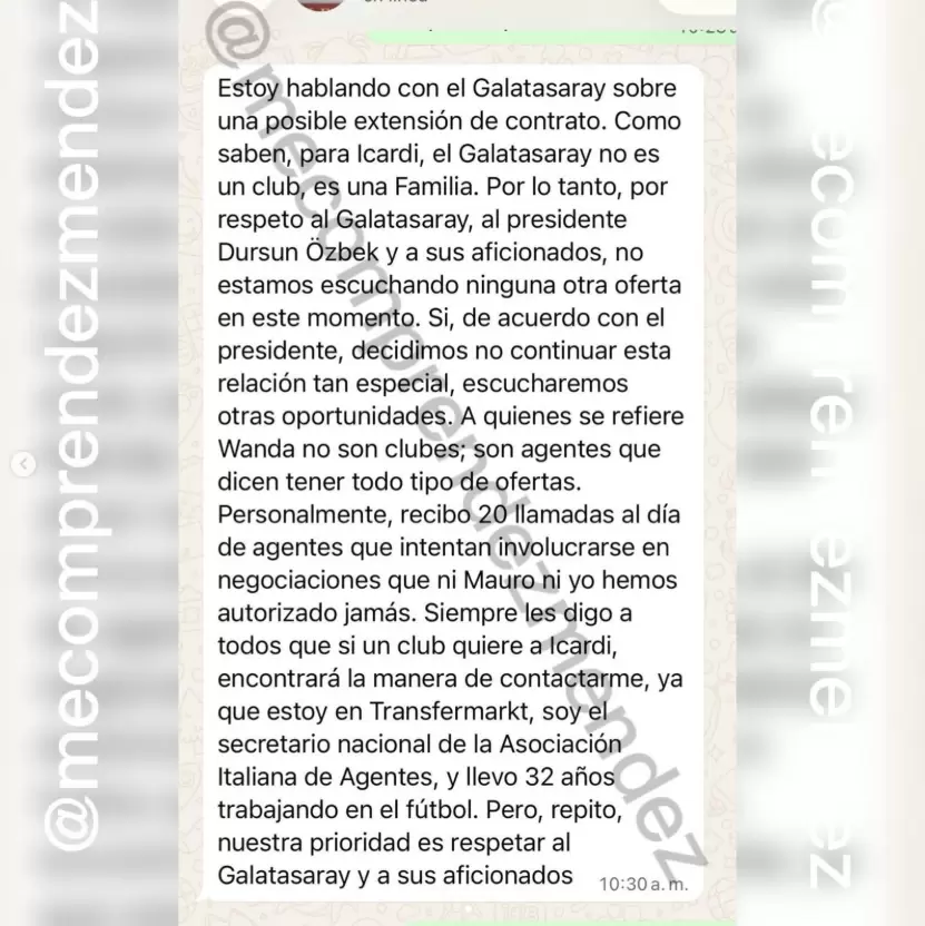 representante de mauro icardi