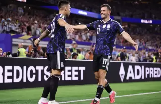 Lautaro y Gio Lo Celso los encargados desnivelar el tanteador en la primera parte