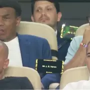 Juan Sebasti�n Ver�n en el palco de Colombia vs Portugal